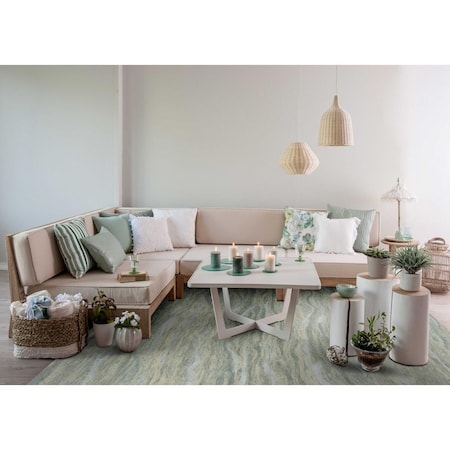 Palacedesigns 60 x 84 in. Seafoam Wool or Viscose Rug PA3665374